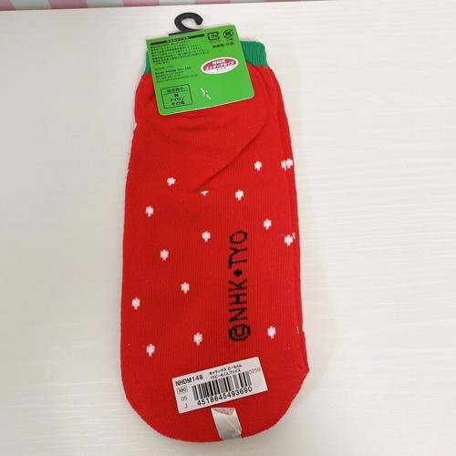 DOMO kun Strawberry Socks Red 22~24cm 8.6~9.4in Unused NHK Character Kawaii Rare - Picture 12 of 24