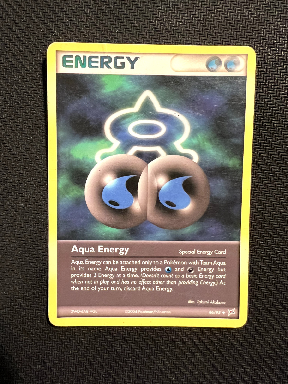 2004 Pokemon Aqua Energy 86/95 Team Aqua vs Magma - MP/HP