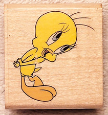 Tweety Bird Looney Tunes Rubber Stampede "Bashful Tweety" 224C - VTG NEW