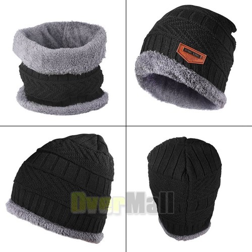 Winter Hat Scarf Gloves Touch Screen Circle Scarf Warm Slouchy Beanie Snow Kit - Picture 53 of 60