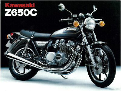1980 Kawasaki Z650C Z650 C4 KZ650 Sales Catalog Brochure REPRO