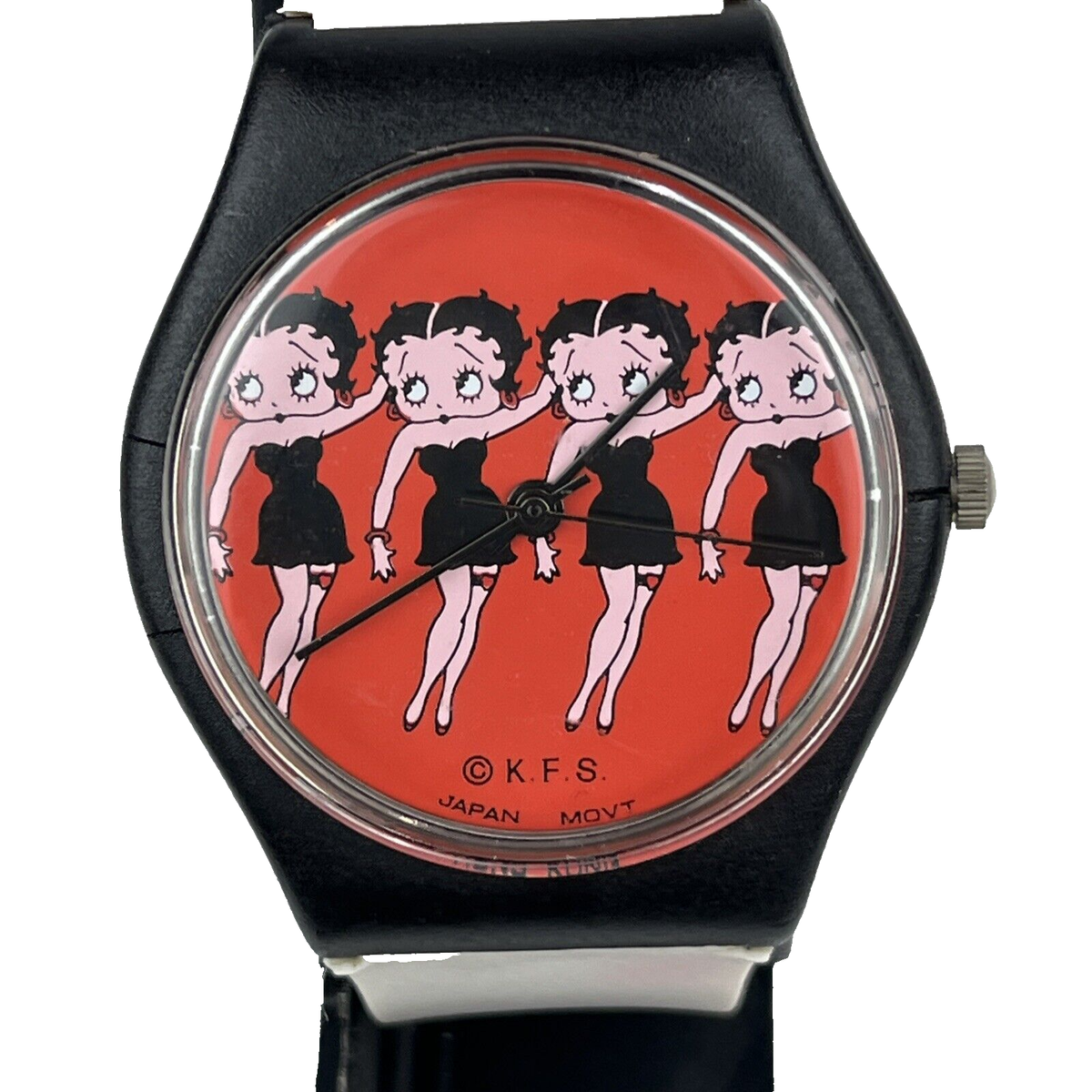 Betty Boop Women's Watch KFS Four (4) Betty's On Red Dial NEW