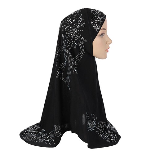 Muslim Women One Piece Amira Hijab Headscarf Pull On Ready Scarf Wrap Shawl Hat - Picture 12 of 27