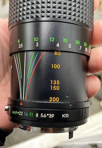 SIRIUS 80-200mm f3.9 ZOOM LENS KR MOUNT LENS FOR SLR CAMERAS - Picture 2 of 10