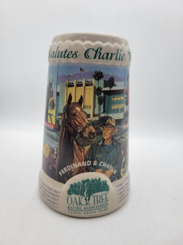 Vintage Set of 7 Oak Tree Santa Anita Park Race Track Beer Steins - Mugs Cups - Picture 20 of 24