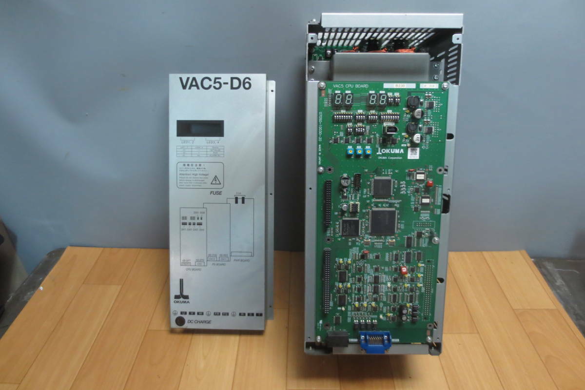 OKUMA VAC5-D6 SPINDLE DRIVE POWER BASE ONLY/ NO COMM BOARD READ