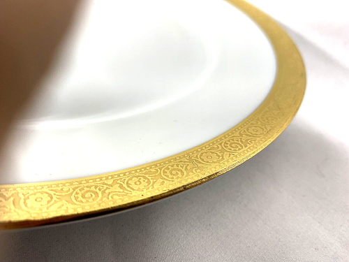 HAVILAND DU BARRY GOLD ENCRUSTED SET 4 DINNER PLATES w 2 SETS AVAIL 10"D - Picture 19 of 24
