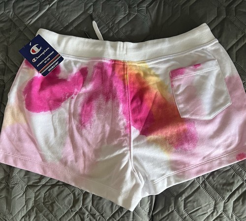 NEW~Champion Womans L Shorts Tie Dye Double Dry Moisture Management~2” Inseam - Picture 3 of 3