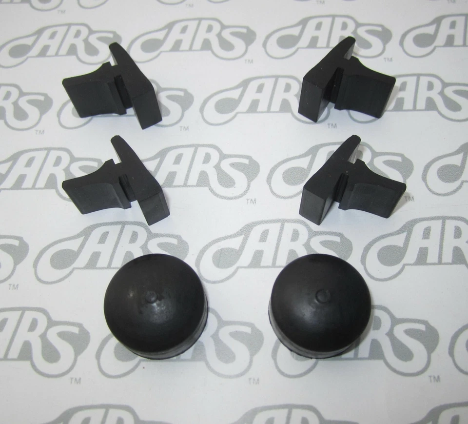 1963 1964 1965 Buick Riviera Hood Alignment Bumper Kit. 6 Piece Complete Kit - Image 3 of 4