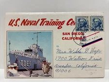 U.S. Naval Training Center San Diego, CA Postcard Booklet - 12 Photos 1967