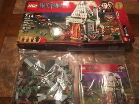 Lego #4738 Harry Potter Hagrid's Hut Complete w/ Box, Instructions & Lightbrick