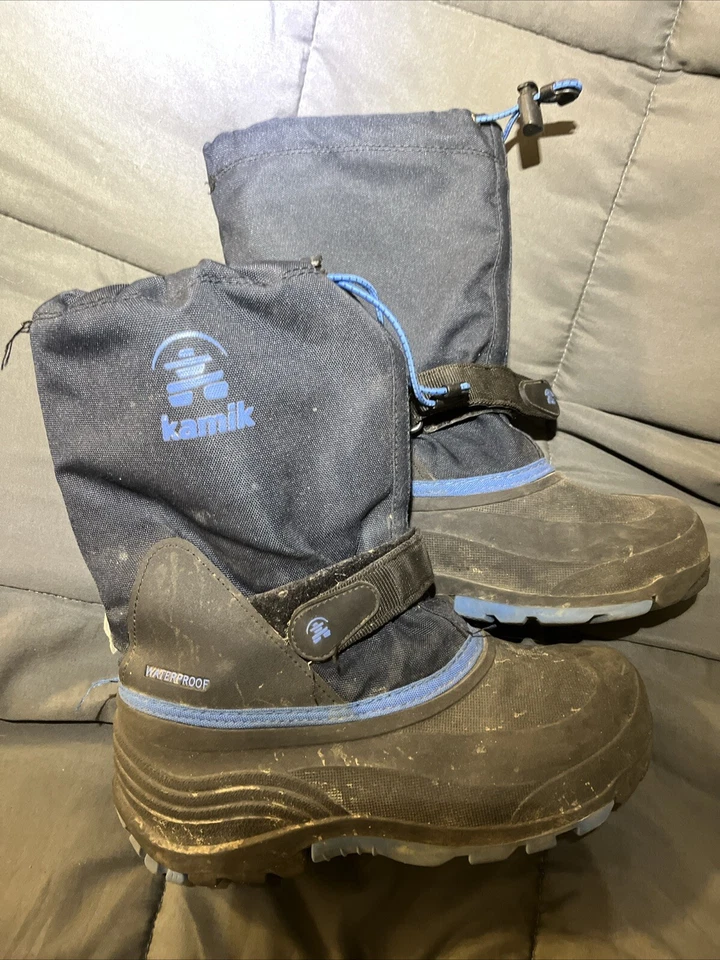 Bota de nieve Kamik para niños - talla 4, azul Foto 3 de 4