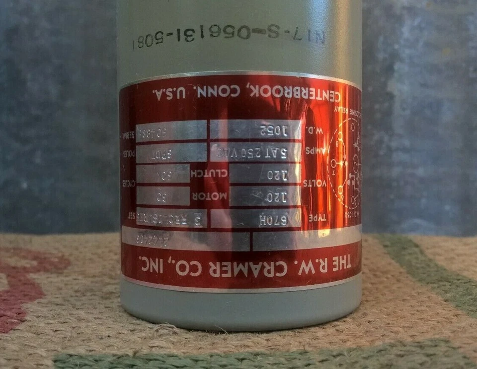 Cramer Division 670H Relay 120V 60HZ 5-250VAC N17-S-056131-5081 - Image 3 of 4