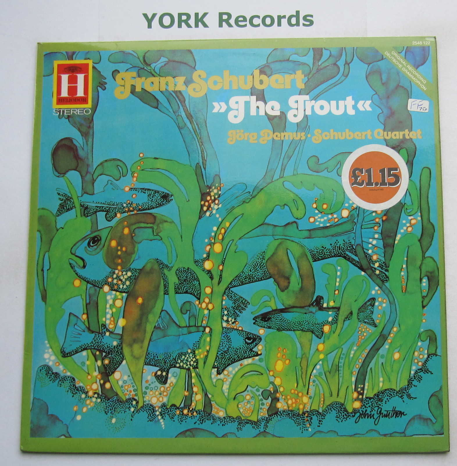 2548 122 SCHUBERT The Trout Quintet SCHUBERT QUARTET / DEMUS Ex LP