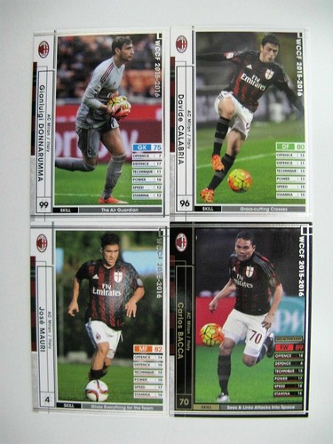Panini WCCF Base Team Set AC Milan - Picture 16 of 22