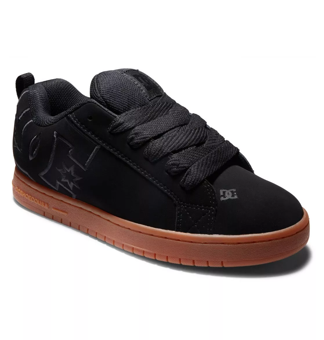 DC Shoes Men s Court Graffik Black Gum BGM Low Top Sneaker Shoes Clothing A