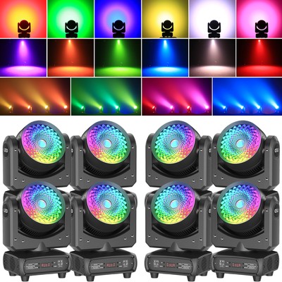 8X 150W LED Moving Head Light RGBW DMX512 Beam Stage Spot Lighting DJ Disco Club