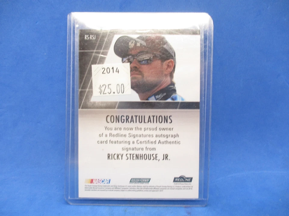 2014 Press Pass Redline Signatures #RSRSJ Ricky Stenhouse Jr. Autograph 02/25 - Image 2 of 2