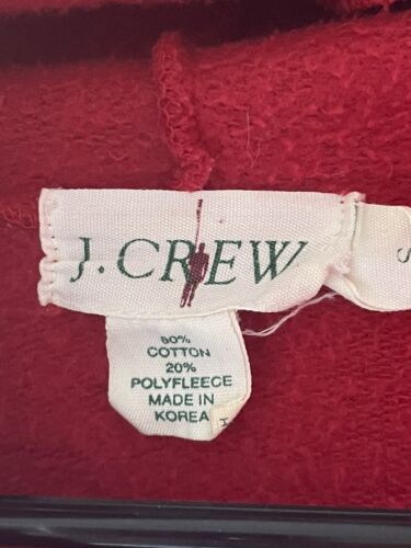 Vintage 90s J Crew Colorblock Stripe Hoodie Sweatshirt Size Small or XS (read) - Picture 2 of 6