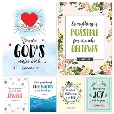 Scripture Cards - Set of 48 Boxed Bible Verse Blank Note Cards with Envelopes...