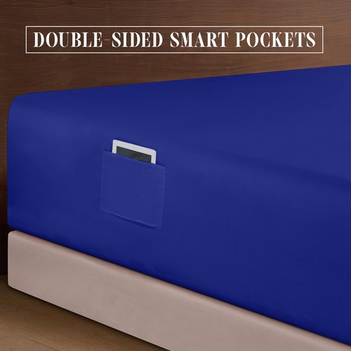 Elegant Comfort Luxury 1500 Premium Hotel Quality Microfiber 4-Piece Sheet Se... - Picture 5 of 8