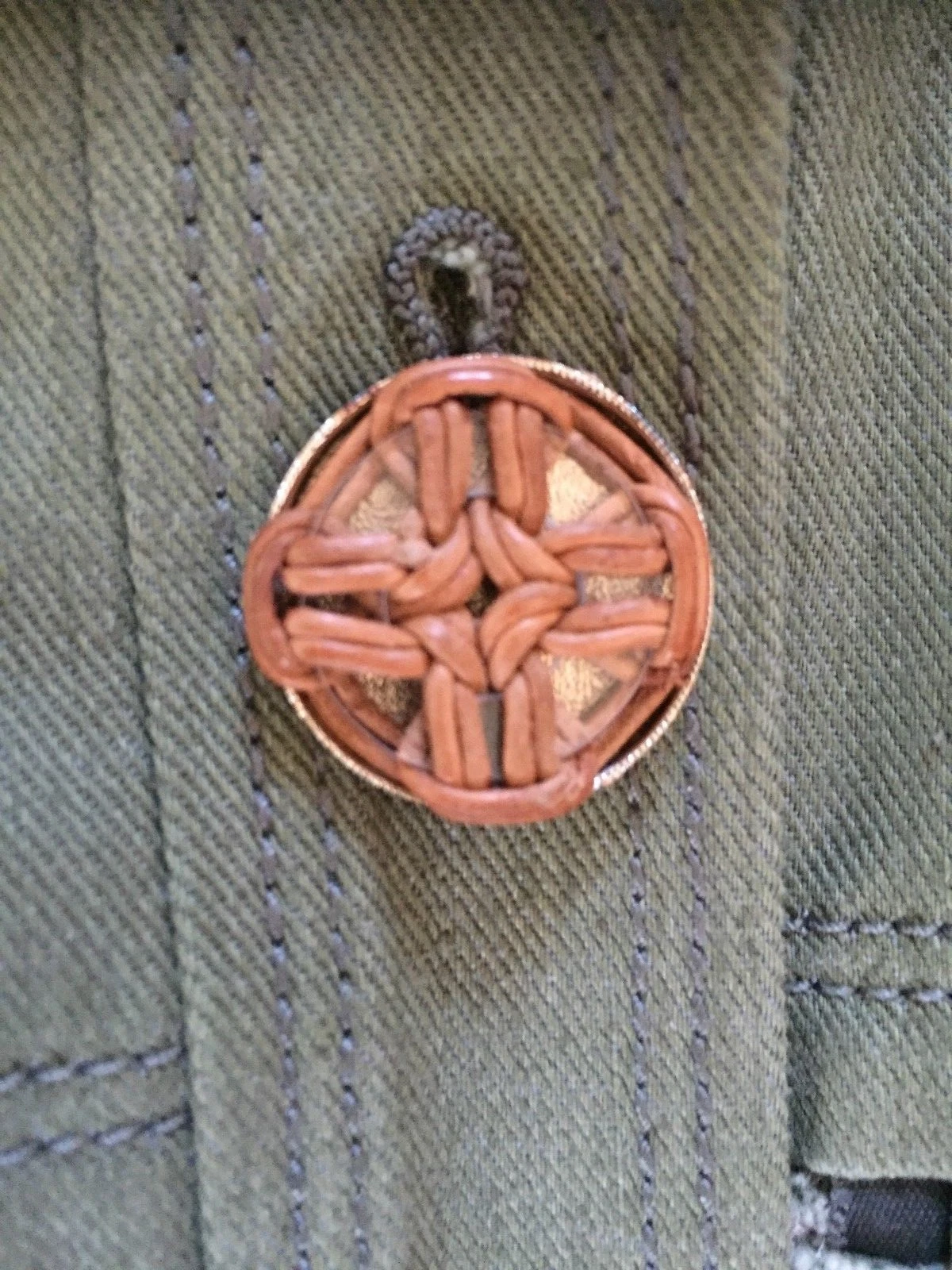 GIACCA CHANEL 17C NUOVA CUBANA VERDE ROSA CON FRANGE BOTTONI CC LEGNO FR34 36 $7 9 K