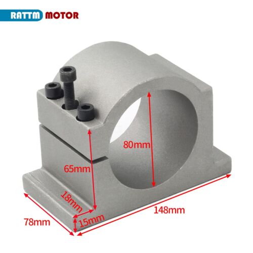US SHIP】2.2KW 110V Air Cooled CNC Spindle Motor ER20 80MM 24000RPM+VFD+Clamp - Picture 7 of 7
