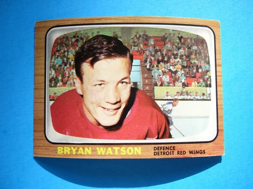 1966/67 TOPPS NHL HOCKEY CARD #48 BRYAN WATSON EX/NM SHARP!! 66/67 TOPPS