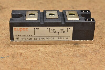 Eupec TT142N, Thyristor PowerBlock Module w/ Cable, TT142N-12-679170-02 22L1 #