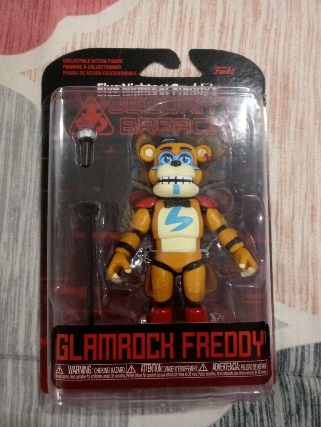 Five Nights at Freddy's: Security Breach Glamrock Freddy Action Figure, GameStop