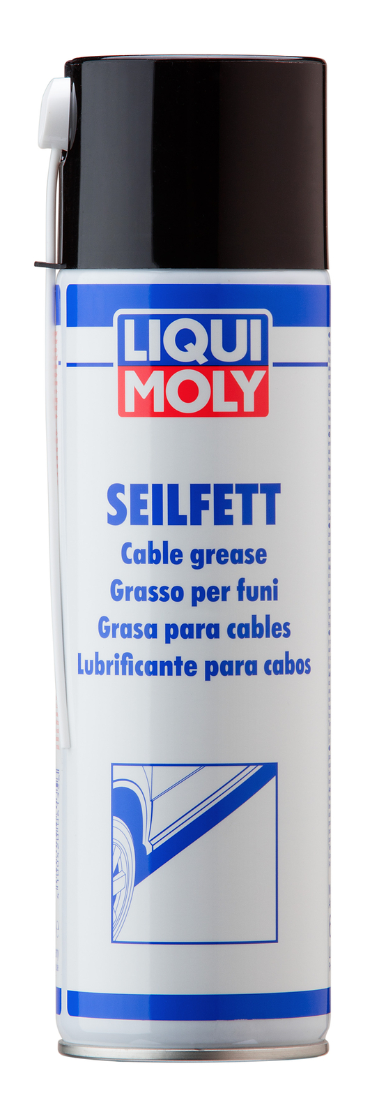 12x LIQUI MOLY 6135 SEILFETT SPRAY 500 ML HOHLRAUMVERSIEGLUNG  UNTERBODENSCHUTZ