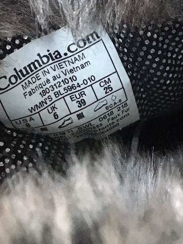 Columbia Womens Size 8 Minx Mid III Boots Waterproof Faux Fur Black BL5964-010 - Picture 9 of 13