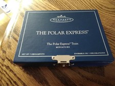 miniature polar express train set