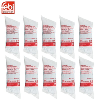 10x 90g Schmierfett für Kardanwellen Lenkmanschetten Bremssattel Kupplung 02582