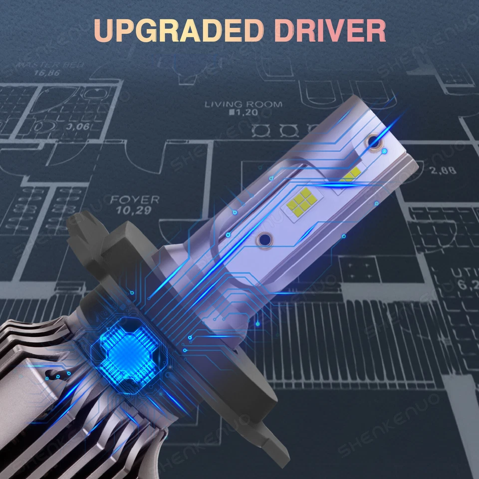 KIT LED PARA 2015 Arctic Cat XF 9000 SNO PRO actualización de faros blanco brillante 6000 k Foto 4 de 4