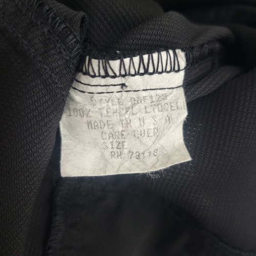 Blusa DAVID DART SPORT Talla Pequeña Lagenlook Vintage Manga Larga Negra Abotonada - Imagen 6 de 7