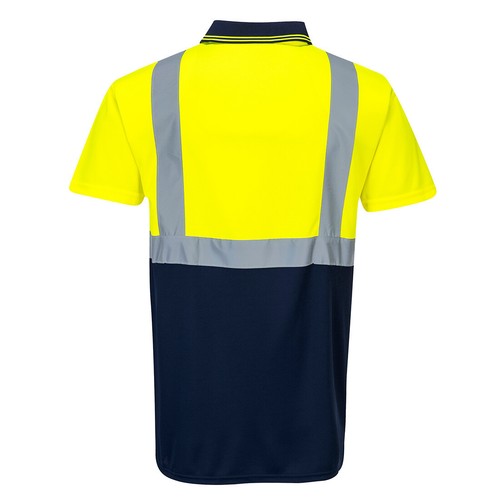 Portwest S479 Two Tone Hi Vis Visibility Comfort Safety Polo Shirt Work Wear - Picture 5 of 10