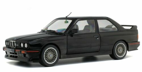 1/18 BMW M3 E30 Sport EVO (Black) 1990 Diecast Model Car By Solido S1801501 - Afbeelding 1 van 6