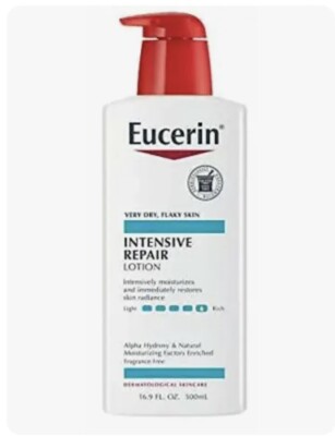 EUCERIN ROUGHNESS RELIEF & INTENSIVE REPAIR LOTION 16.9OZ Lot Of 4
