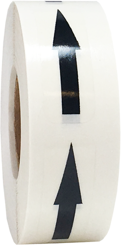 Transparent Removable Arrow Labels| 1/2 x 1 1/2 Inch | 500 Pack | Pick One Color - Picture 11 of 19