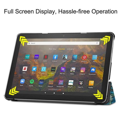 Leather Case Fr Amazon Fire HD 10 13th 11th 9th 7th Generation Stand Smart Cover - Picture 12 of 33