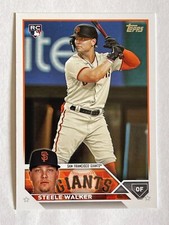2023 TOPPS STEELE WALKER #264 ROOKIE OUTFIELD SAN FRANCISCO GIANTS BASEBALL CARD