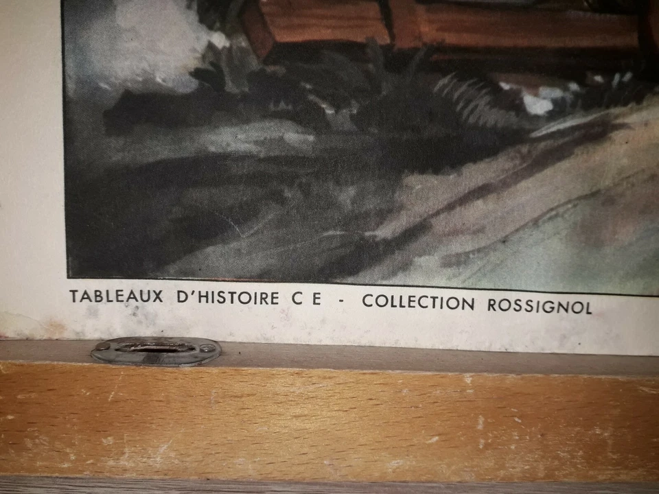 cadre scolaire 8 planches histoire collection rossignol vintage années 60 no1 - Photo 3/4