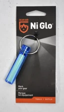 Ni-Glo Gear Aid 2" Glowing Keychain Scuba & Night Fishing Accessory Blue 91505