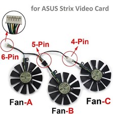 ASUS Strix GTX 1060 OC 1070 1080 GTX 1080Ti RX 480 T129215SU Card Cooler Fan*