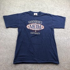 Vintage Vanderbilt Commodores Shirt Womens Medium Blue Mom USA Player Sportswear