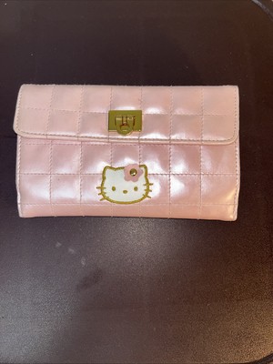 Hello Kitty Long Wallet 2001 Heisei Retro Pink Rare