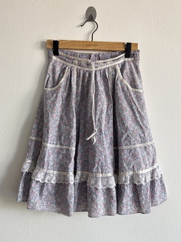 Vintage Gunne Sax Jeunes Filles by Jessica McClintock Floral Prairie Skirt