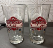 2024 Ohio State Buckeyes National Champions CFP Score 16oz Pint Glass Two-Pack B
