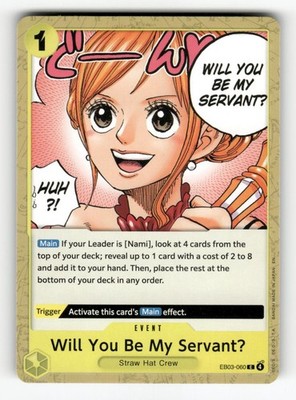 Will You Be My Servant? EB03-060 Extra Booster: Heroines Edition One Piece NM